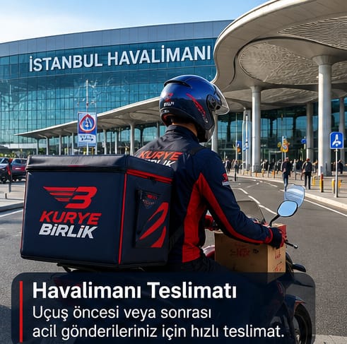 Havalimanı moto kurye teslimatı — Kurye Birlik